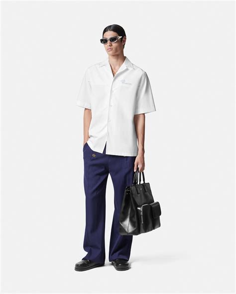 chemise blanche versace|Versace nautical shirt.